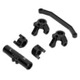 thumbnail image 3 of RC Front Steering Knuckle Set, RC Front Steering Link Set Aluminum Alloy High Strength Wear Resistant  For Driving Efficiency Black, 3 of 8
