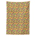 thumbnail image 3 of Ambesonne Exotic Tablecloth Rectangular Table Cover, Exotic Fruits Paradise Items, 60"x90", Multicolor, 3 of 4