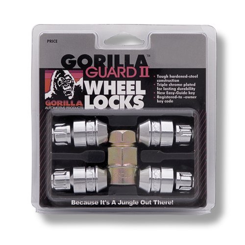 Gorilla Automotive 61681N Chrome Acorn Gorilla Guard II Wheel Locks