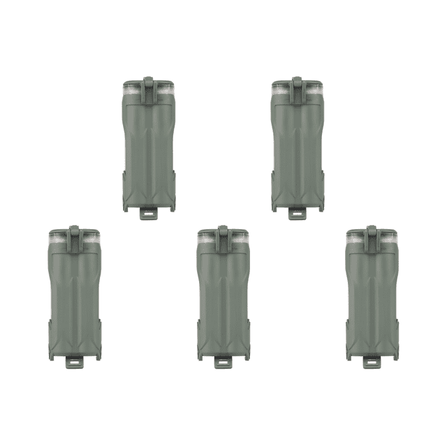 Caja Almacenamiento Batería Mag Doble Orificio Airsoft para CR123/AAA/AA () Verde