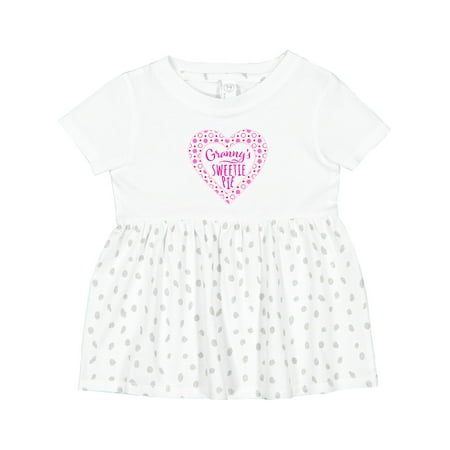 

Inktastic Granny s Sweetie Pie with Pink Hearts Girls Baby Dress