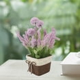 thumbnail image 3 of Premium Plastic Realistics Artificial Potted Plant, Simple Style Design Long Lasting Freshness  Potted Plants for  Decor, 3 of 8