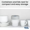 thumbnail image 5 of GoodCook Twister 6 Piece 16oz Food Storage Container Set with Vented Lids Made without BPA, 5 of 7