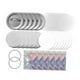thumbnail image 5 of Suministros para hacer botones de 902 piezas, piezas de insignias, manualidades, película transparente, 5,8 cm, kits de bricolaje para hacer pines de, 5 of 9