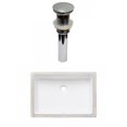 thumbnail image 1 of American Imaginations 20.75-in. W CUPC Rectangle Bathroom Undermount Sink Set In White - Chrome Hardware - Overflow Drain Incl. AI-31818, 1 of 7