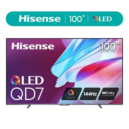 Hisense - 100" Class QD7 Series QLED 4K UHD Smart Google TV (2024)