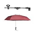 thumbnail image 4 of LOVIVER Parapluie de Chaise avec Pince Parapluie Réglable Protection Solaire Portable Rouge Double Couche, 4 of 8
