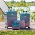 thumbnail image 2 of UUH - 4 Piece Luggage Set - Sturdy ABS material luggage, smooth dual wheels, TSA certified locks, 13/20/24/28 inch sizes, gradient colours, ultra-lightweight design - perfect for travelling, 2 of 10