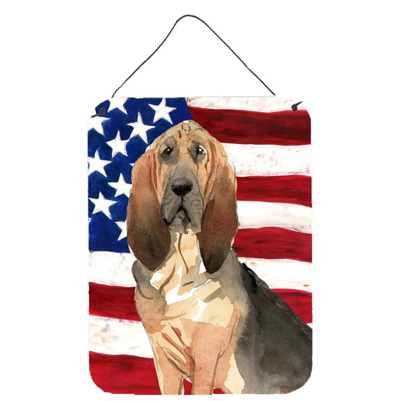 Patriotic USA Bloodhound Wall or Door Hanging Prints