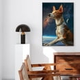 thumbnail image 5 of Hudo Ibizan Hound Dog on Space Poster Art - Ibizan Hound Dog Canvas Wall Art - Bedroom Decor - Dog Home Decor, 5 of 5