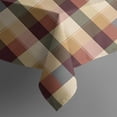 thumbnail image 5 of Brown Beige Green and Red Checkered Pattern Square Tablecloth,Waterproof Square Table Cover,Wipeable Spillproof Washable Table Cover for Home Kitchen Party Decor 42"X42"(107x107cm), 5 of 6