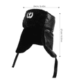 thumbnail image 2 of OULII 1Set Mens Warm Hat with Ear Protection for Winter Outdoor Activities in Black Color Round Shape, 2 of 8