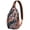 Palm, variant on Colorful Minimalist Dots Pattern Travel Sling Backpack, Lightweight and Durable Crossbody Bag with Retro Polka Dot Aesthetic, Multi-Layer Storage for Outdoor and Urban Lifestyle