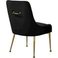 thumbnail image 5 of Meridian Furniture Owen 19.5"H Velvet Dining Chair in Black (Set of 2), 5 of 5