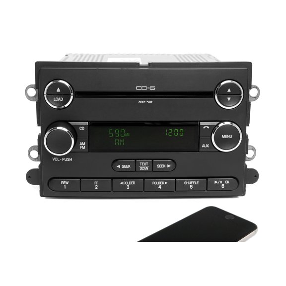 Restored 2009 Ford Mustang AMFM Radio 6 Disc CD mp3 Player Bluetooth Music 9R3T-18C815-AA - (Refurbished)