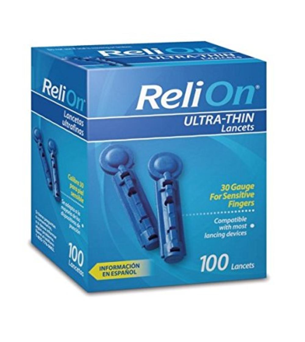 ReliOn 30G UltraThin Lancets, 100ct by, ReliOn 30G UltraThin Lancets