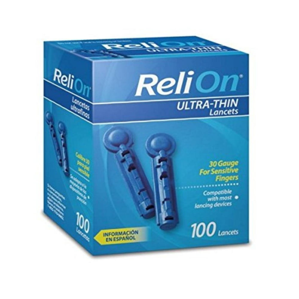 ReliOn 30G UltraThin Lancets, 100ct by, ReliOn 30G UltraThin Lancets