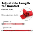thumbnail image 6 of Plutus Pet Dog Seat Belt for Car, Adjustable with Carabiner Clip, Red, 6 of 7