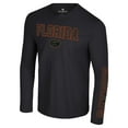 thumbnail image 2 of Men's Colosseum Black Florida Gators Color Pop Active Blend 2-Hit Long Sleeve T-Shirt, 2 of 3