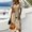 Beige, variant on Womens Halloween Dress Spider Short Sleeve Skeleton Fall Wrap Dresses Ghost V Neck Funny Wedding Guest Dress 3XL