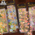 thumbnail image 2 of Mr.paper 4 Styles 3pcs/bag Vintage Plants Bronzing Sticker Literary Aesthetic Flower Hand Account Decoration Stationery Stickers, 2 of 9