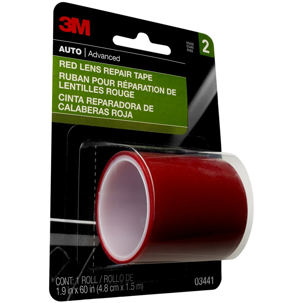 3M Red Lens Repair Tape, 1.875 Inches x 60 Inches, 1 Roll