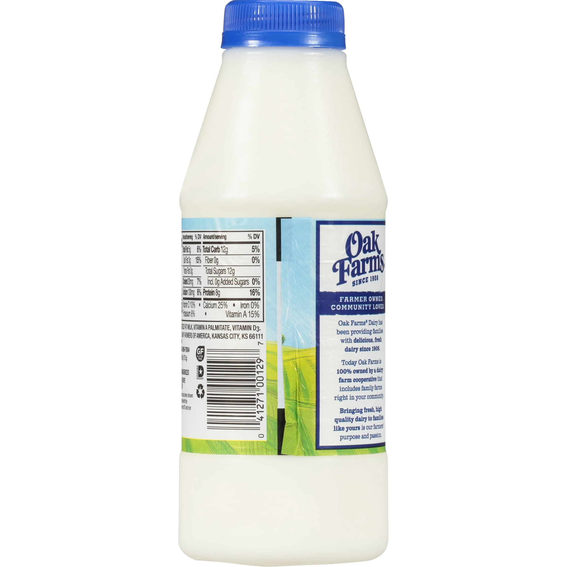 Oak Farms 2% Reduced Fat Milk, Pint