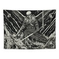 thumbnail image 5 of ONETECH  Skull Tapestry Black and White Tapestry Branches Tapestry Skeleton Crow Raven Tapestry Hippie Eyes Tapestry Wall Hanging for Room, 5 of 7