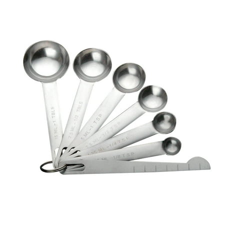 

Measuring Spoons Stainless Steel Set Spoon Tablespoon Baking Teaspoon Metal Measure Cups Kitchen Cup Culinary Medicine