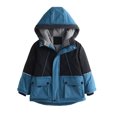 thumbnail image 2 of LFEOOST Toddler Boy Winter Coat Baby Toddler Medium Weight Puffer Padded Jackets Snowsuit Parka Windproof Overcoat Outerwear (Blue, 5 Years), 2 of 9
