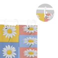 thumbnail image 5 of Yayeee Shower Curtain with Hooks 72"x72" Waterproof Fabric Bathroom Hanging Decor, Light Blue Daisy, 5 of 5