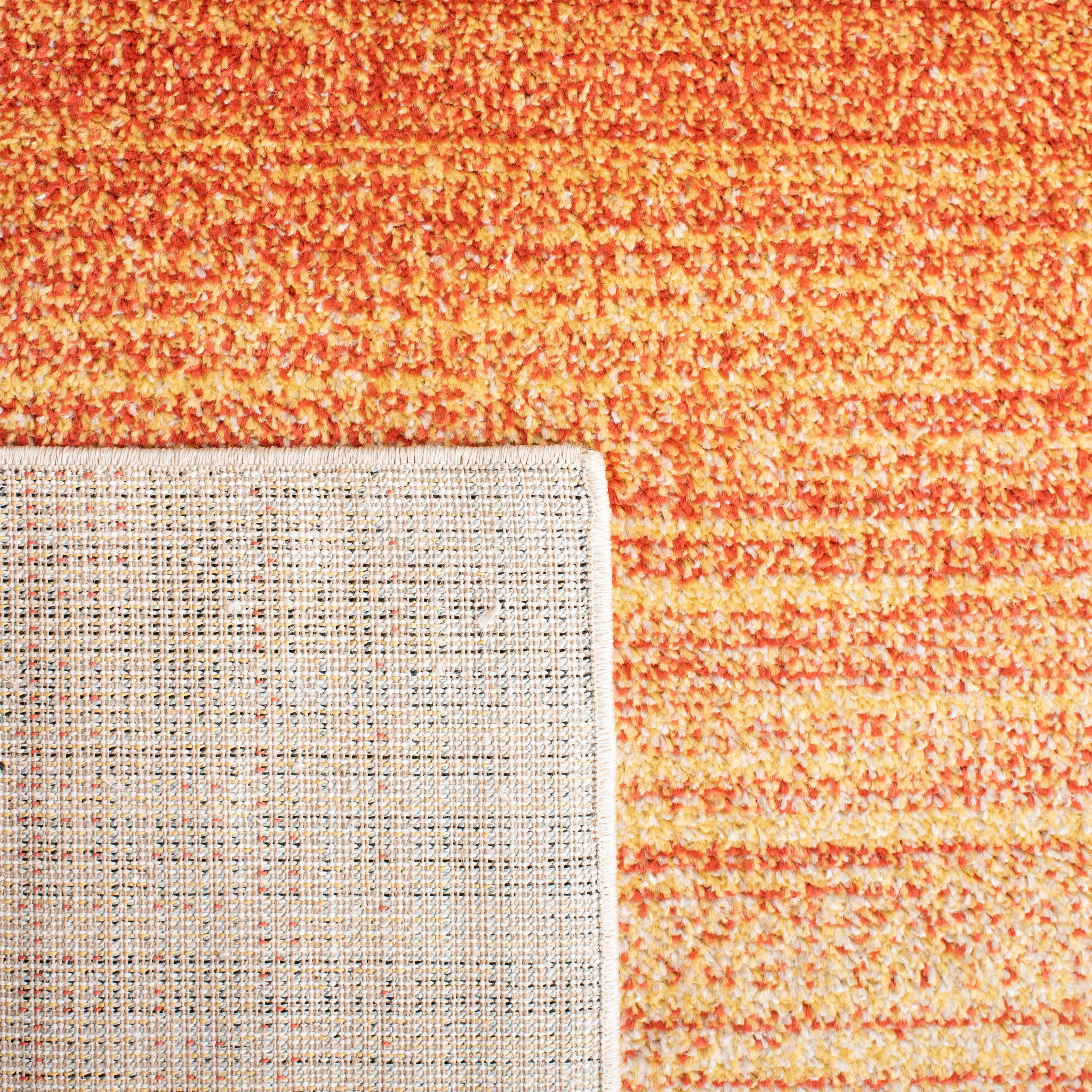 SAFAVIEH Adirondack Maris Abstract Area Rug, Orange/Red, 4' x 4' Round