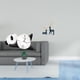 thumbnail image 2 of Juego de reloj de pared con un bonito panda para decoración del hogar, estatua creativa de alce y ciervo, figuras de reno de resina, adecuado para sal, 2 of 8