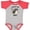 Baseball Heather and Red, variant on Inktastic Chinese Zodiac Year of the Rat Boys or Girls Baby Bodysuit