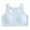 White, variant on Cathalem Girls Sports Bra Girl Dance Bra - Seamless Wireless Elastic Bras with 2 Pair Adjustable Replace Straps (White,L)