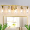thumbnail image 1 of Luminaria de Baño VerRon 79 cm 5 Luces para Tocador Oro, 1 of 9