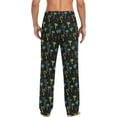 thumbnail image 2 of HPINK-T Palm Trees Men's Pajama Pants Sleepwear Lounge Pajama Bottoms with Pockets, S M L XL XXL, 2 of 7