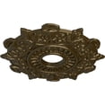 thumbnail image 3 of Ekena Millwork 17 1/2"OD x 4"ID x 1"P Preston Ceiling Medallion (Fits Canopies up to 4"), Hand-Painted Brass, 3 of 5