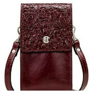 Patricia Nash Rivalta Leather Crossbody ~ Oxblood Tooled MSRP $99