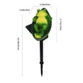 thumbnail image 3 of SUGARMOM Solar Frogs Garden Decor Light Outdoor Statue | Cute and Creative Pond Statues for Garden & Patio  Yard  Pool, 3 of 6