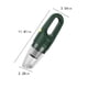 thumbnail image 3 of Aspiradora portátil recargable USB - Ligera y portátil, húmeda y seca, batería de 2000mAh, 20 minutos de autonomía, para limpieza de coches y hogares, negro/blanco/verde, 3 of 9