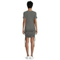 thumbnail image 3 of Destination Maternity Women's Ruched Bodycon Dress with Short Sleeves, Sizes S-2XL, 3 of 6