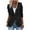 Black, variant on Blazer Women Casual Open Front Blazers Long Sleeve Work Office Blazer Jacket With Shoulder Pads Fall Fashion My Items