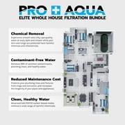 PRO+AQUA ELITE Whole House Well Water Filter System and Water Softener Bundle - Remove Iron, Sulfur, Sediment, and more