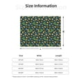 thumbnail image 5 of Disketp Crocodile And Oranges Flannel Blankets - Thick and Warm Blanket for Winter, Soft Fuzzy Plush King Blanket for All Seasons-80"x60", 5 of 6