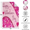 thumbnail image 4 of Happy Valentine's Day Dish Towels Set of 1, Pink Glitter Hearts Washable Tea Towels Dishcloths Lint-Free 18x28 Inch Fast Drying for Home Kitchen Clean, 4 of 6