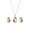 Pink, variant on Ayyufe Fashion Women Set Oval Opal Drop Pendant Sweater Chain Necklace Earrings