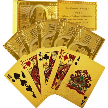 Trademark Poker 24kt Gold Foil Playing Cards