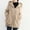*Khaki, variant on ClodeEU Womens Hooded Waterproof Jacket ,Fashion Long Sleeve Versatile Trench Coat With Pockets Beige,Womens Plus XL