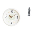 thumbnail image 1 of Reloj De Pared Decorativo Moderno Con Estatua De Guan Yin, Adorno Silencioso Con Números Grandes, Escultura De Buda Para El Hogar, La Oficina, La Sala De Estudio, La Estantería Y La, 1 of 8